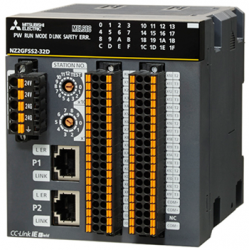 三菱cc-link NZ2GFCF1-32D 32點 DC24V（漏型）輸入，遠程模塊、FCN式